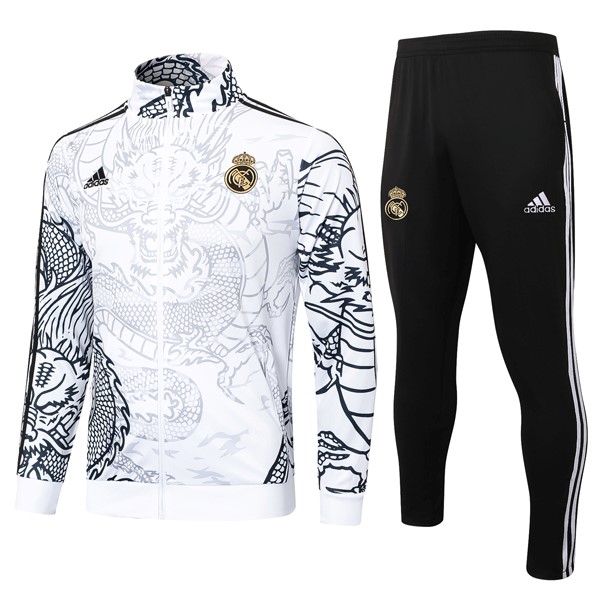 Chandal Real Madrid 2024-25 Blanco Negro 3